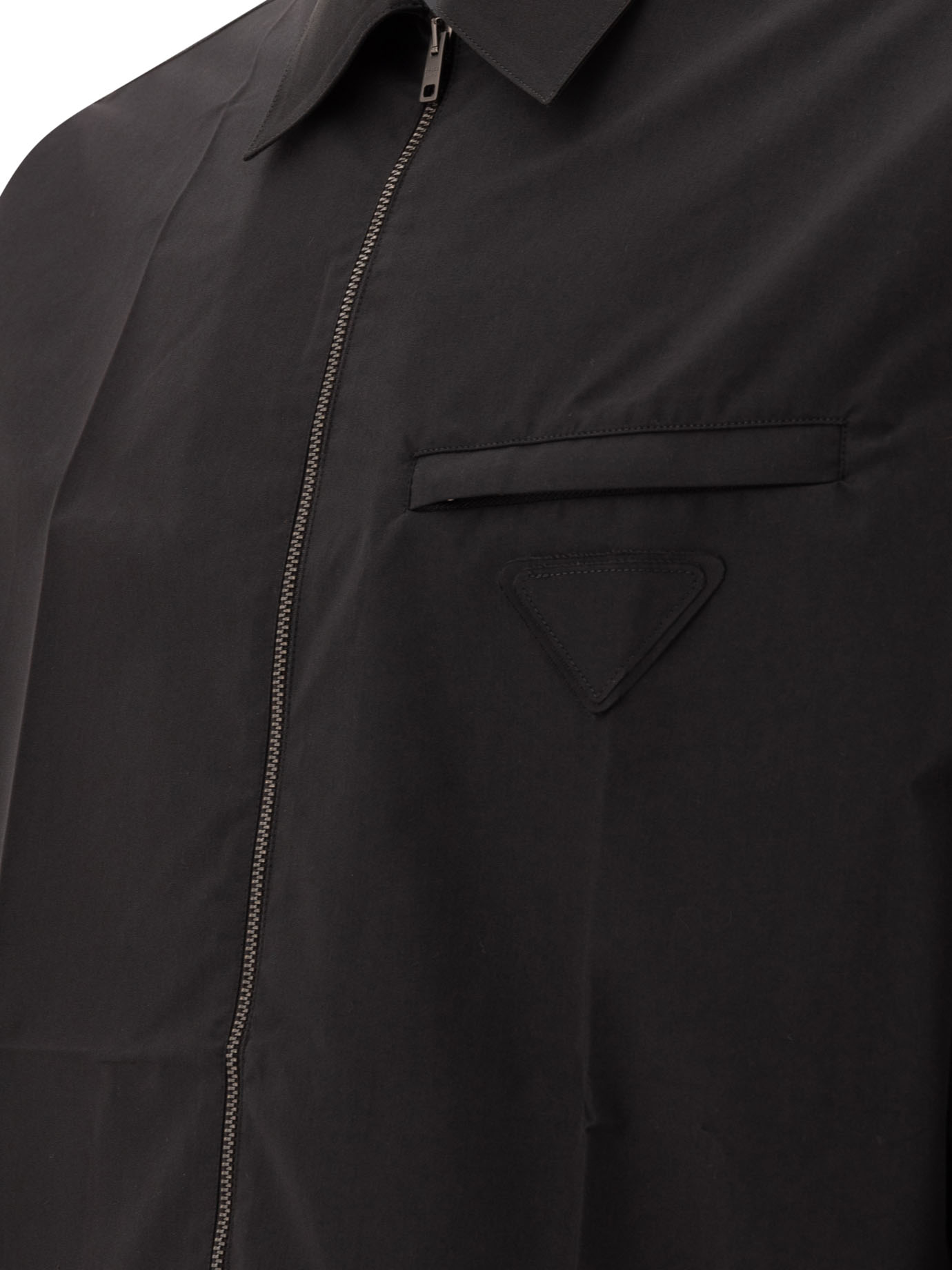 PRADA Black   Shirt in technical cotton